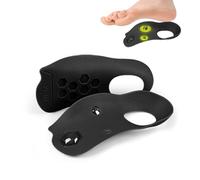3/4 Orthopädische Einlegesohlen zur Linderung von Plantarfasziitis, Fußgewölbeunterstützung, Orthopädische Akupressure, Schuh-Einlagen für Plattfüße, Überpronation, Bequeme Fußpflege