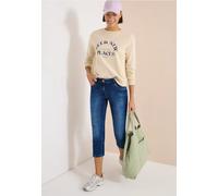 Cecil Jeans Scarlett Comfort-Fit Slim Leg Größe 32 mid blau used wash