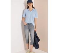 Comfort-fit-Jeans CECIL, Damen, Gr. 36, Länge 20, mid grau used wash, Jeans, 78% Baumwolle, 20% Polyester, 2% Elasthan, unifarben, kniebedeckend, Jeans, in 3/4-Länge (49116217-36) mid grau used wash