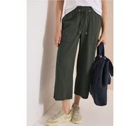 Culotte CECIL, Damen, Gr. XL, Länge 24, khaki, Web, 75% Baumwolle, 25% Modal, unifarben, loose fit 3/4-Länge, Hosen Culotte, aus Seersucker-Material (33365827-XL) khaki