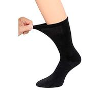 3-6 Paar Diabetikersocken Herren Socken ohne Gummibund Damen Diabetiker Socken ohne drückende Naht schwarz blau grau