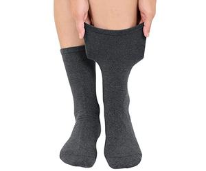 3-6 Paar Diabetikersocken Herren Socken ohne Gummibund Damen Diabetiker Socken ohne drückende Naht schwarz blau grau
