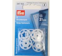 3 Annäh- Druckknöpfe ø 21mm Kunststoff