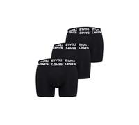 Levi's Herren Boxershorts Repeat Logo – 3er-Pack – Schwarz – Größe S