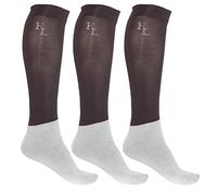 3-er Pack Kingsland Damen und Herren Turnierstrümpfe schwarz Show Socks KL Logo, - Schwarz, Gr. 29 - 35
