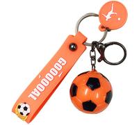 3- . Fußball-Schlüsselanhänger Set, Sport Schlüsselring, Taschen-Anhänger