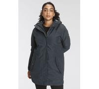 3-in-1-Funktionsparka POLARINO, Damen, Gr. 46, blau (marine), Obermaterial: 100% Polyester. Futter: 100% Polyester. Innenjacke: 100% Polyester, unifarben, mit verstellbarem Klettverschluss, Jacken Par