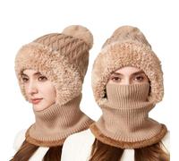 3 In 1 Mütze Damen Herren Skimütze Schal Wintermütze Maske Fahrrad Zubehör Ski Mask Schalmütze Pudelmütze Guards Strickmützen Für Hüte, Mützen & Caps Und Winter Mützenschal Warmer Kapuzenschal Einem