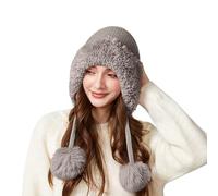 3 In 1 Mütze Damen Herren Strickmütze Schal Einem Wintermütze Und Ohrenschützer Winter Schalmütze Beanie Warmer Strickmützen Für 3in1 Mit Zopfloch Stirnband Ohren Mützenschal Ohrenschutz