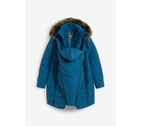 Umstandsjacke BONPRIX "3-in-1 warm wattierte Umstands- und Tragejacke", Damen, Gr. 36, blau (blaupetrol), Steppware, Obermaterial: 100% Polyester. Futter: 100% Polyester. Ärmelfutter: 100% Polyester, 