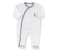 3 KILOS 7 Baby Mädchen (0-24 Monate) Schlafstrampler weiß weiß/grau