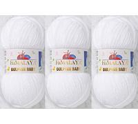 3 Knäuel Himalaya Delphin Baby Garn 395 Yards 3x100g Super Bulky Baby Blanket Garn (80301)
