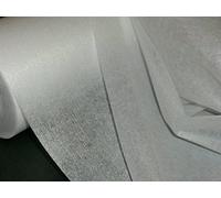 3 lfm. Bügelvlieseline in weiß, 45 g/m², 90 cm breit, doppelseitig aufbügelbar, für leichte bis mittelschwere Stoffe, doppelseitig haftend, Vlieseline, Bügelvlies