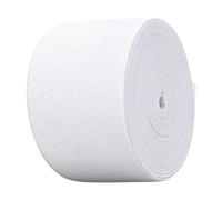 Gummiband 3 m Kleidung und Haushalt DIY Handwerk 3 Meter, 5 cm in breit in Schwarz oder Weis (Weis)