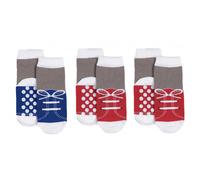 3 Paar Anti-Rutsch-Socken Blau und Rot - 16|19