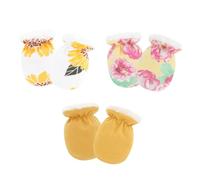 3 Paar Babyhandschuhe aus Baumwolle, weich, atmungsaktiv, Kratzschutz für empfindliche Haut, 0-2 Jahre, Jungen, Mädchen, Winter, Baby-Fäustlinge, bequeme Handbekleidung, atmungsaktive Babyhandschuhe