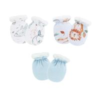 3 Paar Babyhandschuhe aus Baumwolle, weich, atmungsaktiv, Kratzschutz für empfindliche Haut, 0-2 Jahre, Jungen, Mädchen, Winter, Baby-Fäustlinge, bequeme Handbekleidung, atmungsaktive Babyhandschuhe