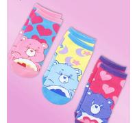 3 Paar Care Bears Themen Socken für Frauen, lustige Charaktere wie Bär, Funshine Bär, Wish Bär, Herz Funshine Bär, geeignet für den täglichen Gebrauch