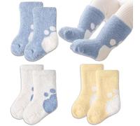 3 Paar Kuschelsocken Kinder Mädchen Wollsocken Kinder Socken Wintersocken Jungen Kleinkind Winter Warme Thermo Flauschige Socken Baby Socken