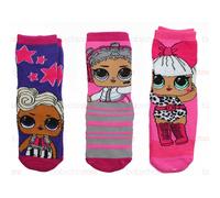 3 Paar rutschfeste LOL-Socken 27-30
