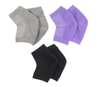 3 Paar Solide Farbige Fersensocken, Feuchtigkeitsspendende Feuchtigkeitssocken, Geknackte Fersen-Schlupf-Socken, Bequeme Und Atmungsaktive Socken, Fußbetreuungssocken.