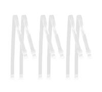 3 Paar transparente BH-Träger, verstellbare BH-Träger, unsichtbare BH-Träger, Silikon-Brustgurte, elastische BH-Träger, BH-Trägerhalter, BH-Zubehör