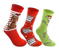 3 Paar Weihnachtssocken Anime-Muster Socken Herren Damen Baumwolle Happy Socks Lustig Bunte Socken Mit Motiv 38-44