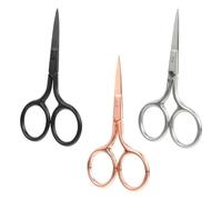 3 Paare Edelstahl Stickschere für Kreuzstich und Handarbeit Präzise | Feine Spitzen, Vielseitig für Stoff und Papier, im Nähset, Passend für Schule