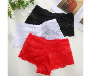 3 Packungen Spitzenunterwäsche Mit Blumenmuster