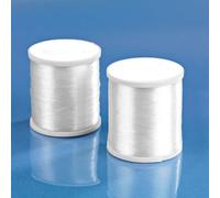 3 PAGEN® transparentes Nähgarn 2er-Set - klarer Nähfaden - Kunstfasern sorgen für Langlebigkeit - für Hand & Nähmaschine geeignet, durchsichtige Nähte für professionelles Finish - 2 Spulen à 200 M