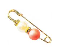 3 pro Packung Broschennadeln Kleiddekoration und Taillenstraffung Legierungs-Imitationperlen und exquisite Perlen