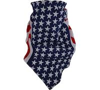 3 × Rocker & Biker Bandana Cap Kopftuch Halstuch in vielen Ausführungen Farbe Stars-and-Stripes