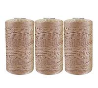3 Rollen Makramee Schnur,Asudaro Natürliches Schnüre Baumwollgarn Kordel Natürliches Baumwollseil Makramee Schnur 1.5 Mm 100 G 26 Farben Gewachste Polyester Schnur Makramee Faden Armband Typ 5