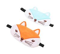 3 Sätze Schlafmaske Für Lustige Cartoon Tieraugenmaske Für Erholsamen Schlaf Bequem Und Nickerchen Und Stressabbau Orangefarbene Und Blaue Augenabdeckungen Für Müde 2 Stücke * 3