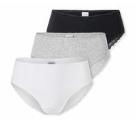 3 Schiesser Brazilian-Slips - Damen - Gr. 42 - schwarz