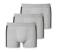 Schiesser Herren Organic Cotton Stretch Herren mit Softbund Boxershorts,3-er Pack, Graumelange, M EU