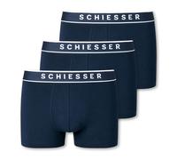 3 Schiesser Shorts - Herren - Gr. S/4 - dunkelblau