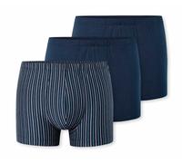3 Schiesser Shorts - Herren - Gr. S/4 - dunkelblau/gestreift