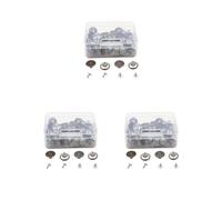 3 Set 40 Stück Metall Jeansknöpfe 17 mm Tack Druckknöpfe Ersatz Kit Durable Knopf ohne Nähen