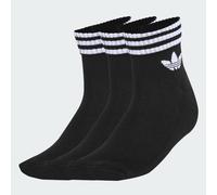 Sportsocken ADIDAS ORIGINALS "3S ANKLE S 3P", Herren, Gr. XL (46/48), schwarz (schwarz, schwarz, schwarz), Obermaterial: 78% Baumwolle, 19% Polyester, 2% Elasthan, 1% sonstige Fasern, Socken Sportsock