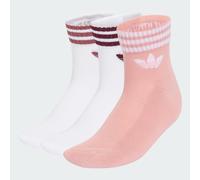 3-Streifen Ankle Socken, 3 Paar White / Wonder Mauve / White 40-42