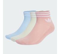 3-Streifen Ankle Socken, 3 Paar Wonder Mauve / Linen Green / Clear Sky 43-45
