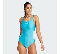 adidas 3-Streifen C-Back Badeanzug Damen JP0137 - lucid cyan/white 40