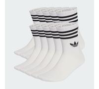 Sportsocken ADIDAS ORIGINALS "3 STR CRW S 10P", Damen, Gr. L (43/45), weiß, Obermaterial: 49% Baumwolle, 48% Polyester, 2% Elasthan, 1% Polyamid, Socken Sportsocken (23192317-L) weiß