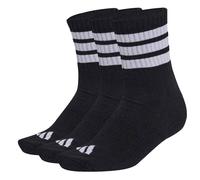 Kurzsocken ADIDAS ORIGINALS "Socken 3-Stripes Cushioned Sportswear Mid-Cut Socks 3er Pack", Herren, Gr. 37-39, schwarz, Obermaterial: 58% Baumwolle CO. 39% Polyester PES. 2% Elasthan EL. 1% Polyamid P