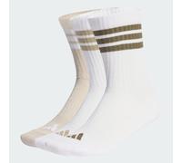 3-STREIFEN DÄMPFENDE SPORTSWEAR CREW SOCKEN, 3 PAAR White / Beige / Olive Strata 34-36