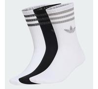3-STREIFEN GLITZER CREW SOCKEN, 3 PAAR White / Silver Metallic / Black 46-48