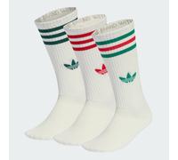 3-Streifen High Crew Socken, 3 Paar Off White / Off White / Off White 34-36