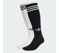 Sportsocken ADIDAS ORIGINALS "3S KNEE S 2P", Herren, Gr. L (43/45), schwarz-weiß (weiß, schwarz), Obermaterial: 56% Baumwolle, 40% Polyester, 3% Elasthan, 1% sonstige Fasern, Socken (50012323-L) weiß,