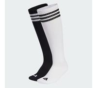 3-Streifen Kniestrümpfe, 2 Paar White / Black / Black / White 43-45